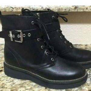 MICHAEL KORS VIVIA COMBAT BOOTS